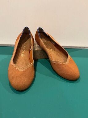 Rothy's Orange Knit Slip-On Ballet Flat Size 11.5